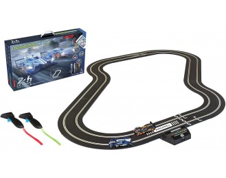  ARC Pro App Race Control 24h Le Mans  Car Digital 1:32  Car Road Race Track Set C1404T,Blue & Gray