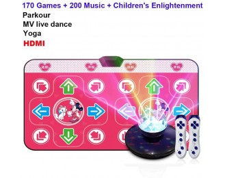 Dance Blanket mat Dance mat for TV Large Double Wireless Somatosensory Games Yoga Parkour Fitness Gifts Stage Atmosphere Lights, Memory Card, Unlimited Updates -Yoga mat Dance mat