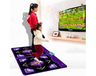 Dance mat 3D, Wireless Dance Pad Parent-Child Somatosensory Game Console, LED Keyboard Light + Double Handle + Colorful Spotlights + SD Card, Best