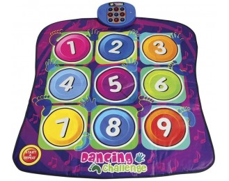 Children's Electronic Music Game Pad Non-Slip Dance Mat Dance Pad Music Game Pad Sensitive Zipper Toy (Digital Style)