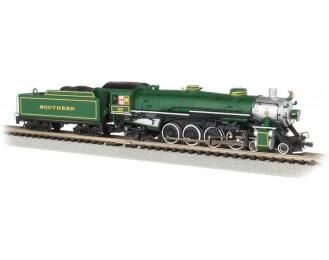 4-8-2 Light Mountain Dcc Sound Value Equiped Steam Locomotive Southern #1489 (Green) - N Scale