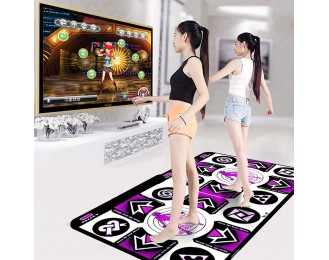 Beihxwe Double Dance Mat, 3D Running Blanket Yoga Game Mat Wireless Double Dancing Machine Somatosensory Games s Children's Gifts Indoor Entertainment with Two Handle