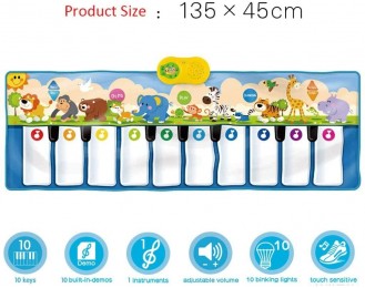 Dance mat Best Gift Children's Day Gift for Kids,Early Childhood Educational Enlightenment for Kids 3 Girls and Young Children Baby Girl Toys -Musical