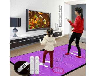 Dance mat Double 3D Somatosensory Game Console, Support All TV and USB Connections, Silicone Massage, Child's Gift