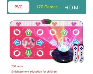 Dance mat Best Gift 2020 Game, 170 Running Game PC-TV Dual-use Interface Game Tv 200 Songs Wireless Two People  Somatosensory Dancing Machine -Musical