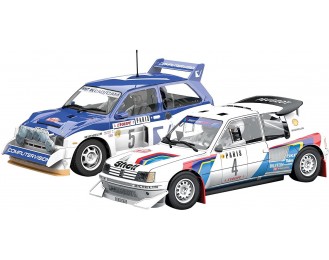  Classic Collection Peugeot 205 T16 & MG Metro 6R4 Twin-Pack  Car (1:32 Scale)