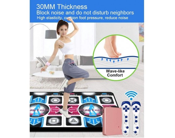 All new Wireless Dance Mat Double  Somatosensory Game Machine Play Mat 30mm For Weight Loss, Fitness, Yoga, Dance, Sports - TV-AV / Computer-USB Interface - Unlimited Update Super clear picture qu