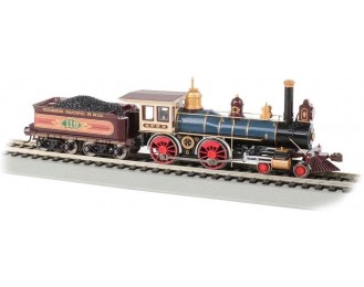 4-4-0 American Dcc Sound Value Equipped Steam Locomotive - Union Pacific #119 W/Coal Load - HO Scale
