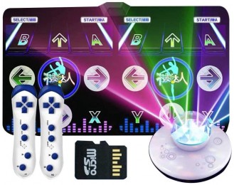Cordless Dancing Pad Dance Revolution Dance Mat HDMI Interface for TV and PC 72Gb Storage Built in Music 3D Running Exercise Yoga Games (Size : 11mm/0.4)