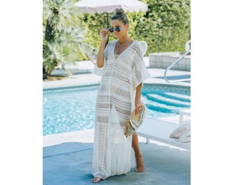 Lover Of The Sea Lace Kaftan Cover-Up Dress