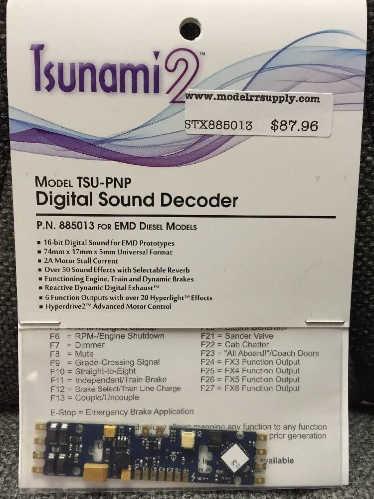 Soundtraxx 885013 Tsunami 2 TSU-PNP EMD DIESEL Sound Decoder  V1.2 MODELRRSUPPLY 